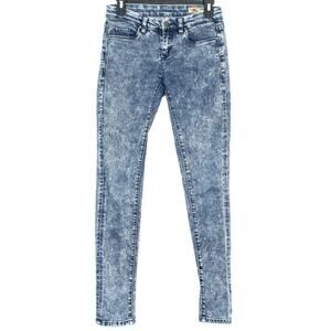 BlankNYC Womens Jeans Skinny Low Rise Y2K Zip Fly Blue 26 ER